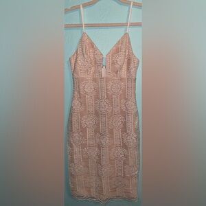 Lulu's Blush Lace Dress